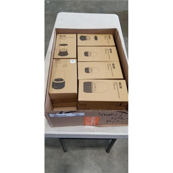 6 NEW ASSORTED VANITY BRUSH STORAGE CONTAINERS