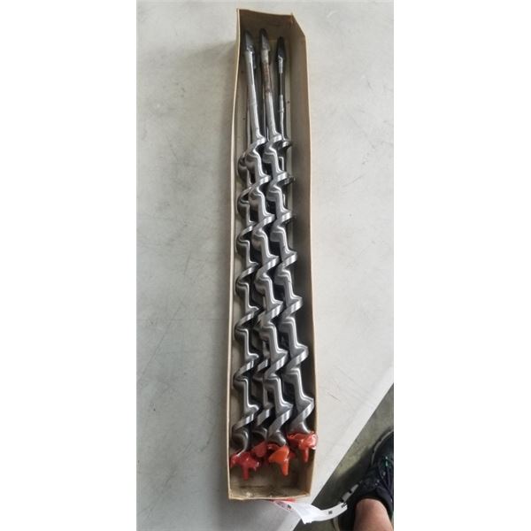 5 NEW IRVING #17 12" WOOD DRILL BITS