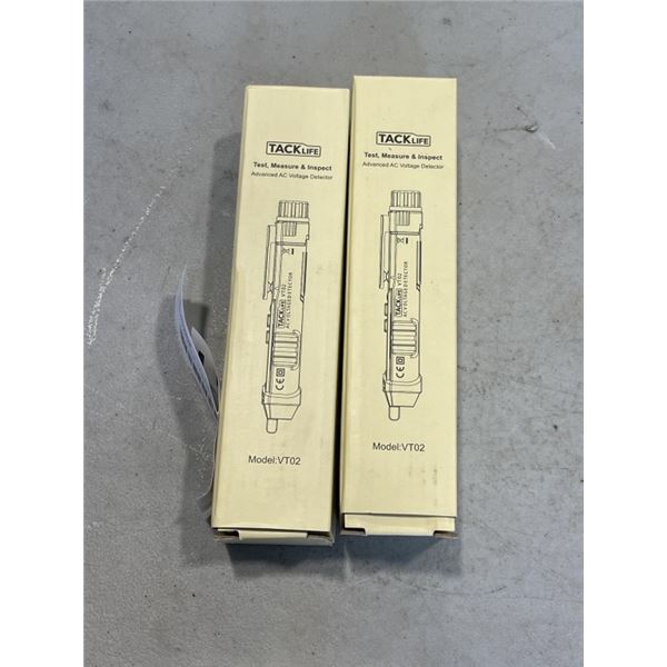 2 NEW TACKLIFE TEST AND MEASURE AND INSPECT VOLTAGE DETECTORS