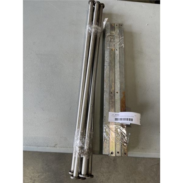 2 BUNDLES OF STAINLESS STEEL RODS