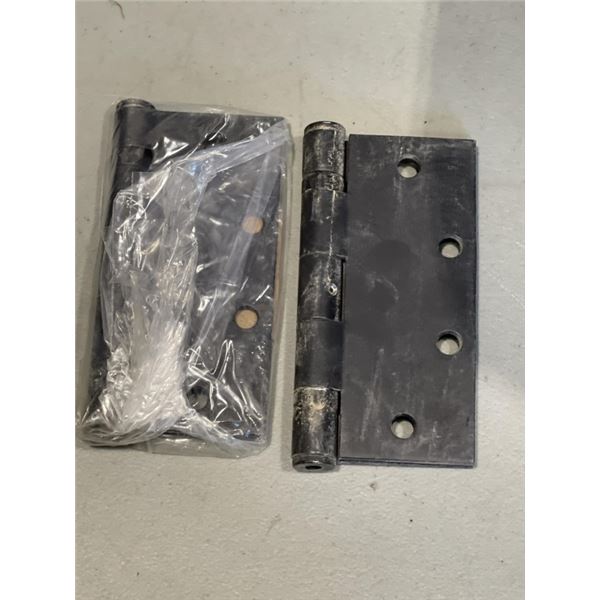 CASE OF NEW BLACK 5 X 4.5 INCH HINGES