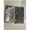 Image 1 : CASE OF NEW BLACK 5 X 4.5 INCH HINGES