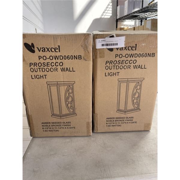 2 PROSECCO OUTDOOR WALL LIGHTS