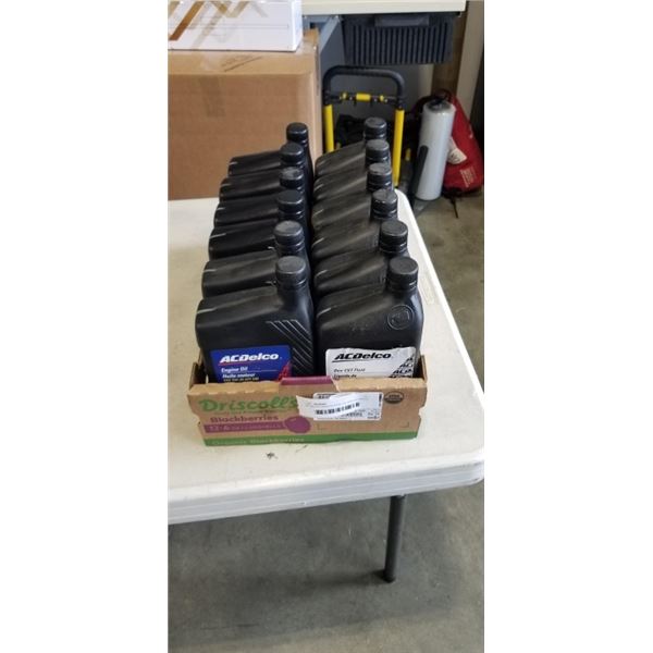 AC DELCO 5W20 ENGINE OIL AND AC DELCO CVT OIL, 6 OF EACH