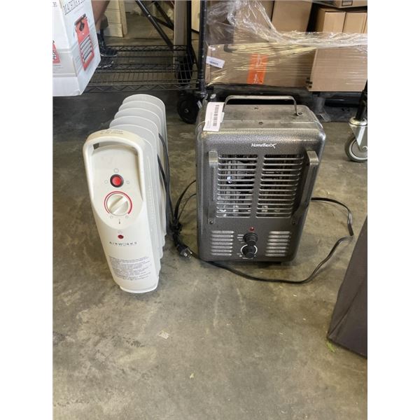 TWO ELECTRIC HEATERS