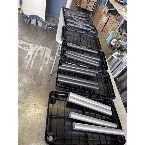 BLACK PLASTIC SHELVING UNIT