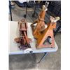 Image 1 : TROLLEY JACK WITH HANDLE AND 2 PAIR OF JACK STANDS