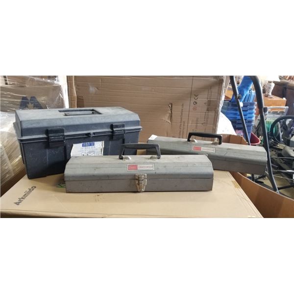 3 TOOLBOXES WITH CONTENTS