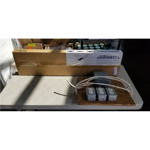 POWER BOX W/ OUTLETS AND CORD MANAGEMENT KIT