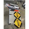 Image 1 : ASSORTED MARKERS, STOP SIGN, BANNERS AND MORE