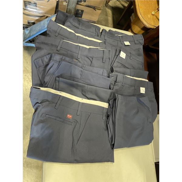 9 NEW PAIRS RED KAP POLYESTER PANTS