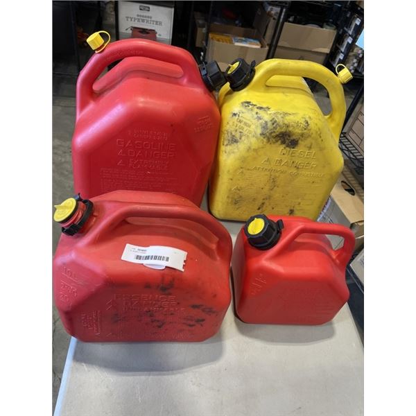 4 JERRY CANS