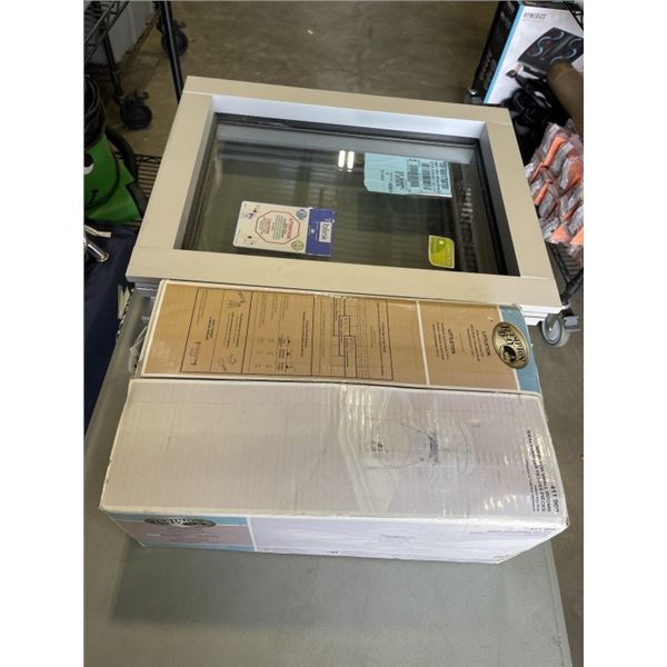 NEW WINDOW 23-1/4 x 18-1/4" AND CEILING FAN