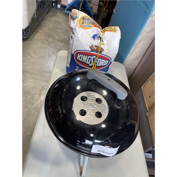 WEBER CHARCOAL BBQ W/ BAG OF CHARCOAL