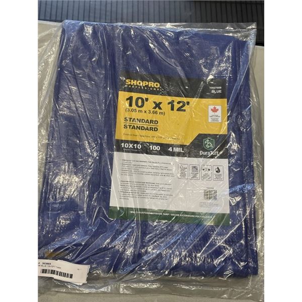 NEW BLUE 10x12FT TARP