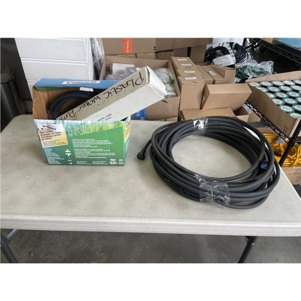 2 SOAKER HOSES AND ATTACHMENTS