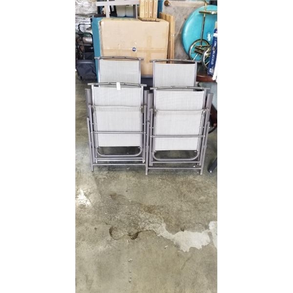 4 FOLDING PATIO CHAIRS