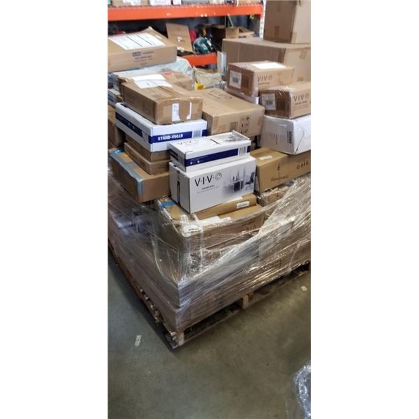 PALLET OF ASSORTED VIVO MOUNTS AND ACCESSORIES