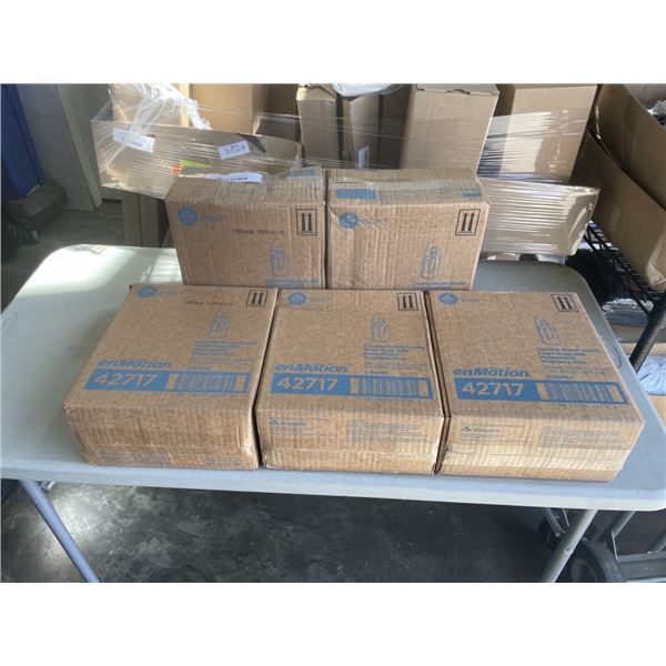 5 BOXES ENMOTION COUNTER MOUNT GENLE FOAM SOAP WITH MOISTURIZERS. FRANGRANCE FREE. EACH BOX 1800 ML 