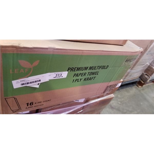 KRAFT PREMIUM MULTIFOLD PAPER TOWEL. 16 X 250 COUNT