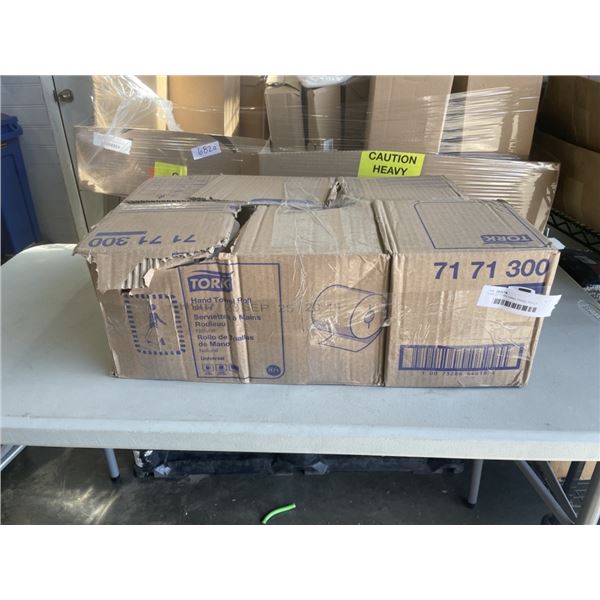 CASE OF TORK HAND TOWEL ROLLS