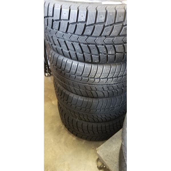SET OF 4 BLACK LION SNOW TAMER WINTER TIRES, GOOD TREAD 225/40R18