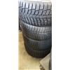 Image 1 : SET OF 4 BLACK LION SNOW TAMER WINTER TIRES, GOOD TREAD 225/40R18