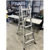 Image 2 : LITE ALUMINUM A FRAME ADJUSTABLE AND CONVERTIBLE LADDER