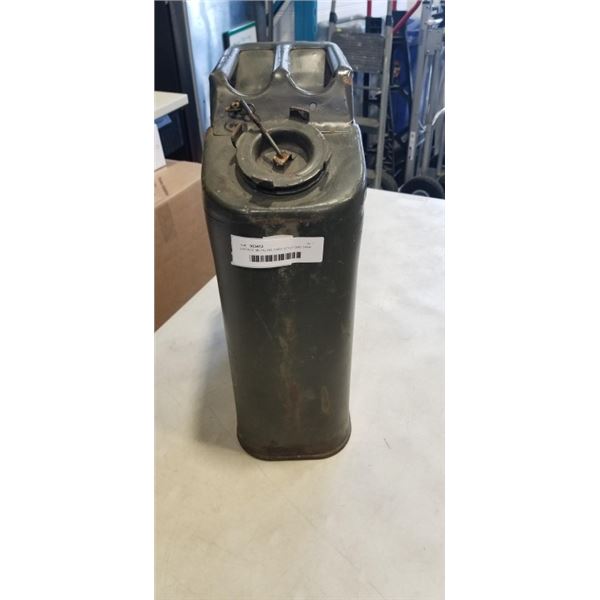 VINTAGE METAL MILITARY STYLE GAS TANK