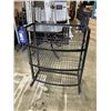 Image 1 : BLACK METAL 3 TIER COMMERCIAL SHELF