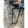 Image 3 : BLACK METAL 3 TIER COMMERCIAL SHELF