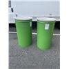Image 1 : 2 FOODGRADE METAL DRUMS. 200 LITRE CAPACITY EACH