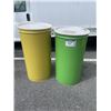 Image 1 : 2 FOODGRADE METAL DRUMS. 200 LITRE CAPACITY EACH
