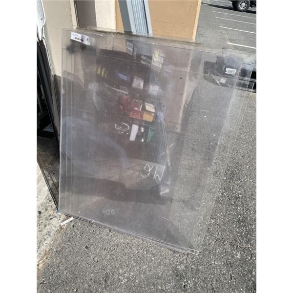 13 SHEETS MISC SIZED PLEXI GLASS