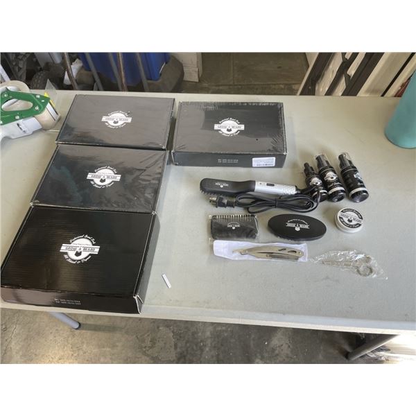 4 NEW GROW A BEARD PROFESSIONAL BEARD KITS