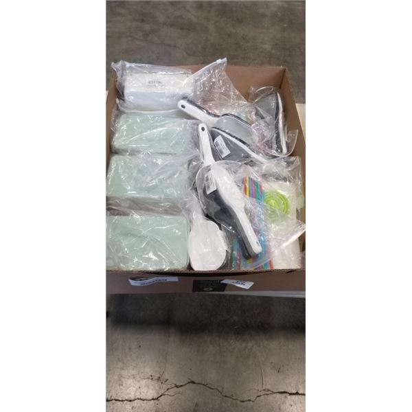 NEW BEVERAGE BAGS, PLASTIC SCOOP SETS AND WET WIPE BOXES