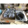 Image 1 : 9 NEW MLVOC BLACK MEMORY FOAM COMPRESSABLE TRAVEL PILLOW