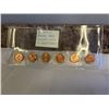 Image 1 : 6 MINT SEALED 1963 CANADIAN CENTS IN ORIGINAL SEALED PACK