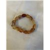 Image 2 : 3 LARGE AND HEAVY NATURAL CARNELIAN STONE BEAD BRACELETS