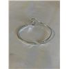 Image 2 : HAND HAMMERED STERLING SILVER OPEN CUFF BANGLE