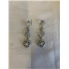 Image 1 : VINTAGE PAIR OF AURORA BOREALIS RHINESTONES EARRINGS