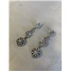 Image 2 : VINTAGE PAIR OF AURORA BOREALIS RHINESTONES EARRINGS