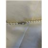 Image 3 : VINTAGE HAND KNOTTED PEARL NECKLACE W/ ENHANCED PEARL PENDANT