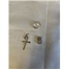 Image 1 : STERLING SILVER PENDANT, RING BAND AND CROSS PENDANT