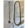 Image 1 : 2 - 925 STERLING SILVER CHAINS ONE WITH 925 PENDANT