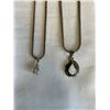 Image 2 : 2 - 925 STERLING SILVER CHAINS W/ 925 PENDANTS