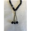 Image 2 : VINTAGE GENUINE GEM STONES BEADS BRACELET W/ TASSEL
