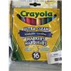 Image 1 : 12 BOXES OF CRAYOLA WASHABLE MARKS (16 MARKERS PER BOX)