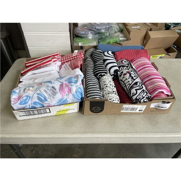 2 TRAYS OF FABRIC