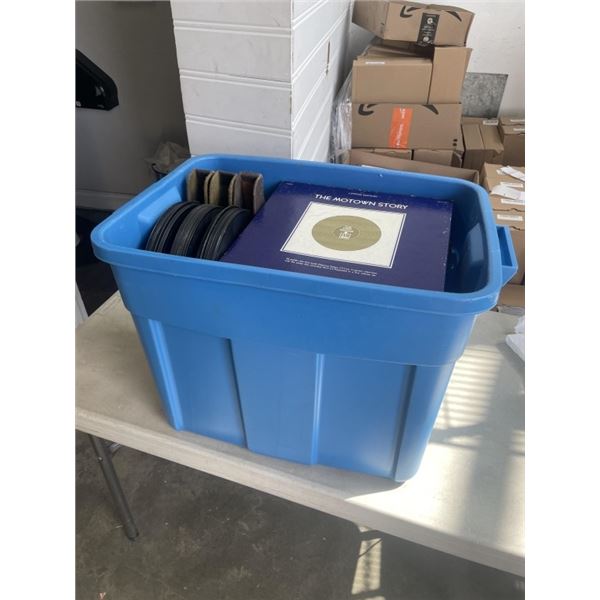 LARGE TOTE OF RECORDS